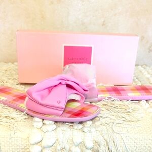 Kate Spade NIB 9.5 Sandals Pink Plaid